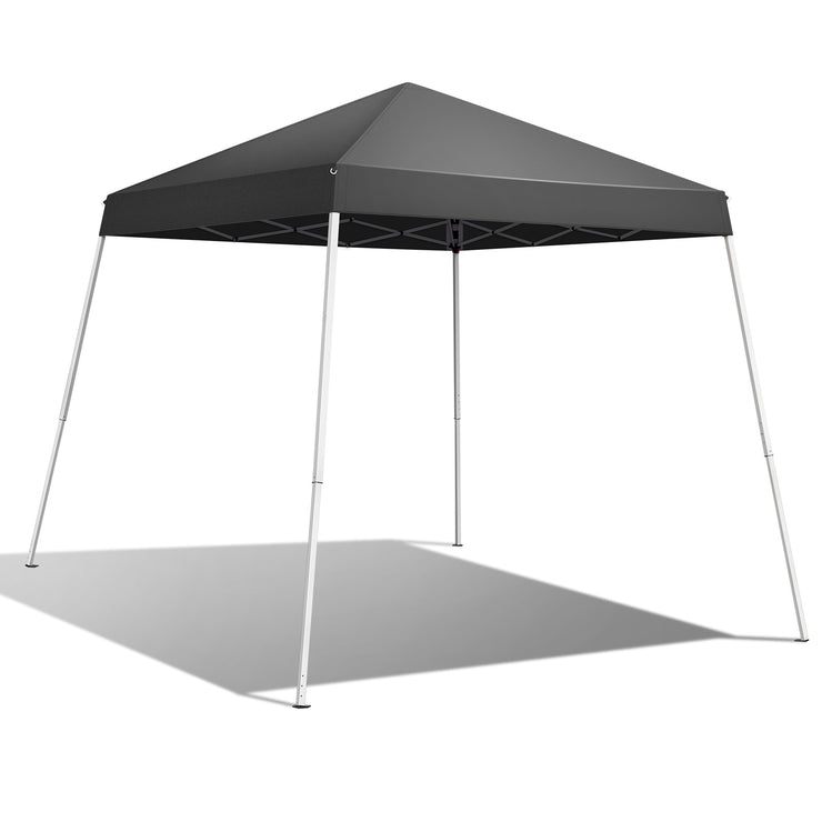 6X6ft Dark Gray Bevel, No Enclosure, Folding Shed, Oxford Cloth, Sprayed Iron Pipe, Portable