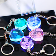 Llavero de cristal con foto personalizada