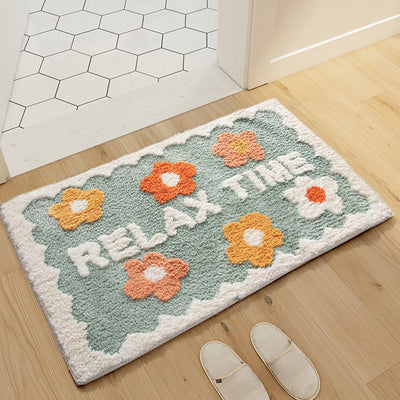 Alfombra Floral Antideslizante