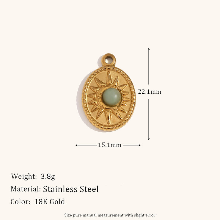 Niche Retro 18K Gold Wave Pearl Pendant