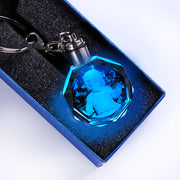 Llavero de cristal con foto personalizada