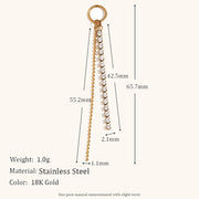 Niche Retro 18K Gold Wave Pearl Pendant
