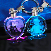 Llavero de cristal con foto personalizada