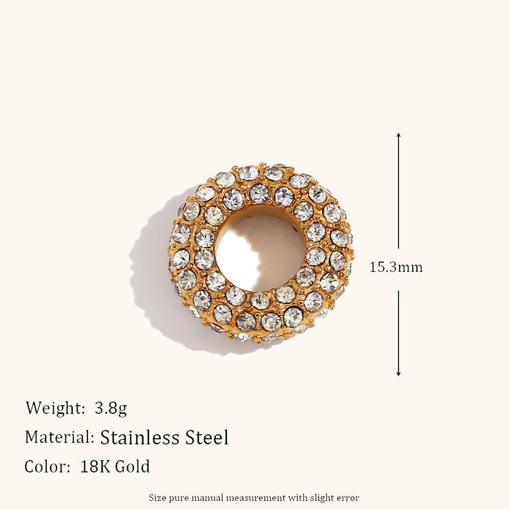 Niche Retro 18K Gold Wave Pearl Pendant