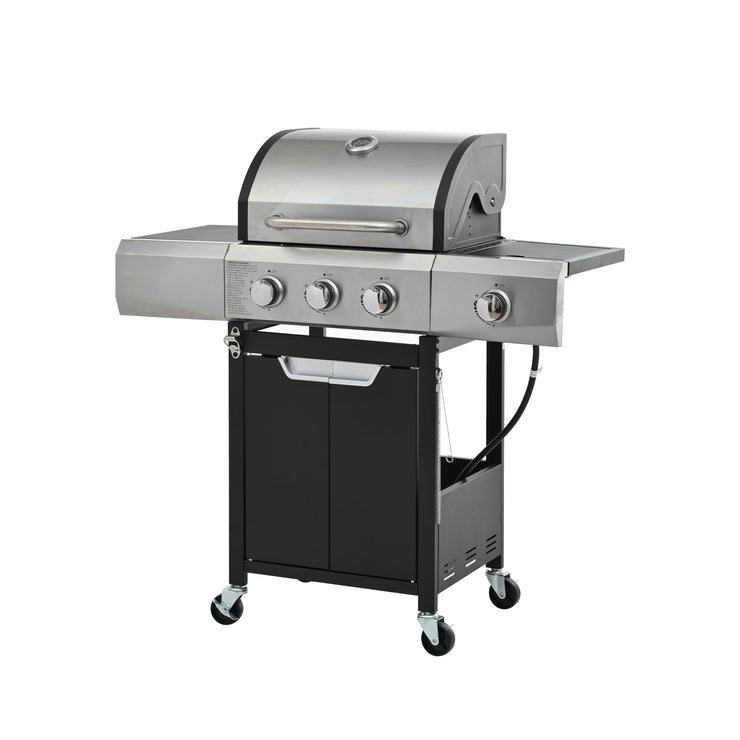 Burner Grill Stainless Gas Grill With Side Stove