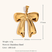 Niche Retro 18K Gold Wave Pearl Pendant