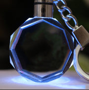 Llavero de cristal con foto personalizada