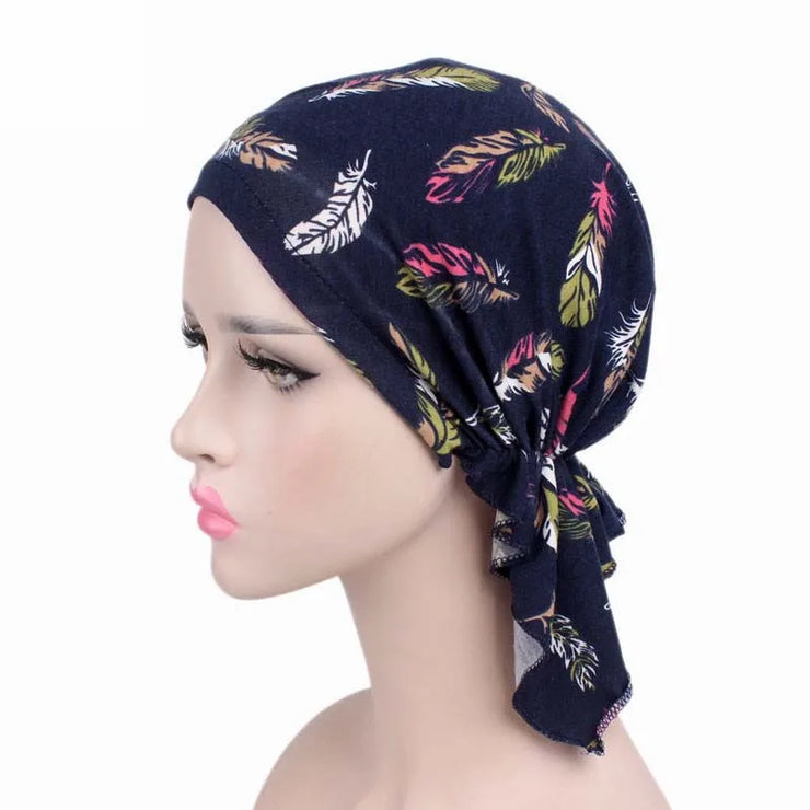 Women’s Pre-Tied Cotton Turban Scarf