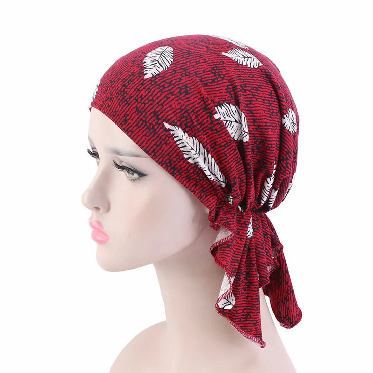 Women’s Pre-Tied Cotton Turban Scarf