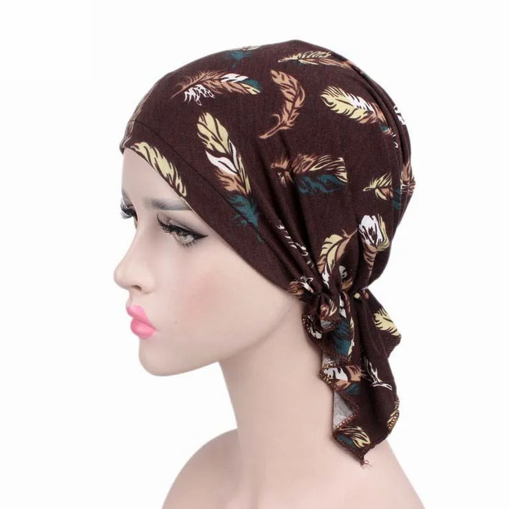 Women’s Pre-Tied Cotton Turban Scarf