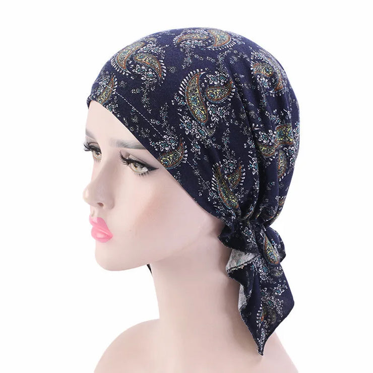 Women’s Pre-Tied Cotton Turban Scarf