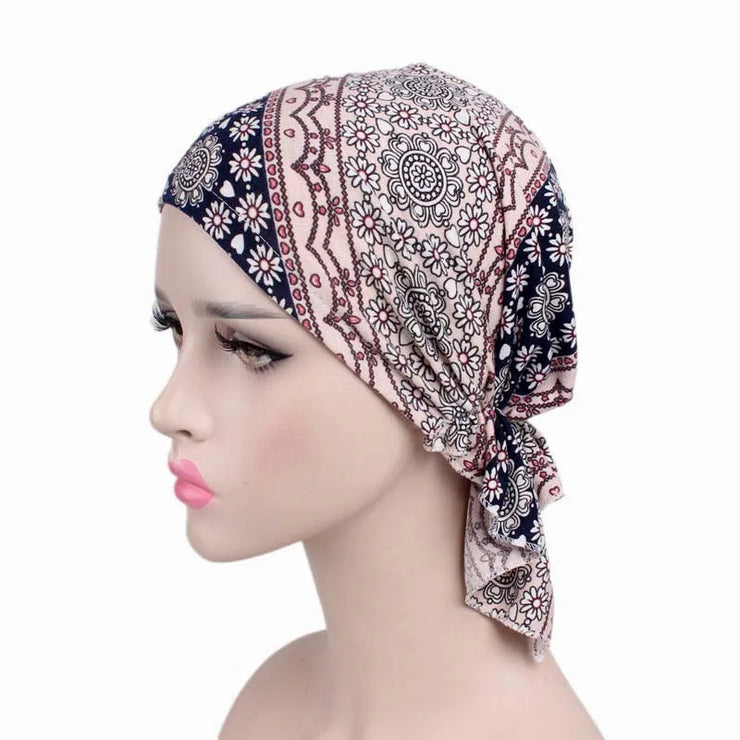 Women’s Pre-Tied Cotton Turban Scarf
