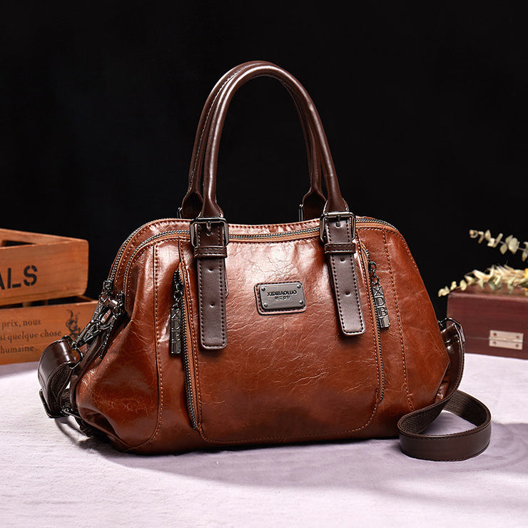 Women's Genuine Leather Handbag – Crossbody, Shoulder & Tote Bag | Elegant & Durable Purse