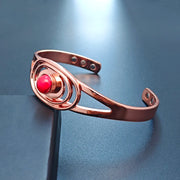 Brazalete de cobre de lujo para mujer