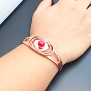 Brazalete de cobre de lujo para mujer