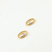 Anillo vintage de circonita para mujer