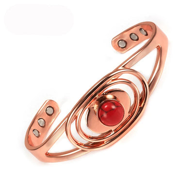 Brazalete de cobre de lujo para mujer
