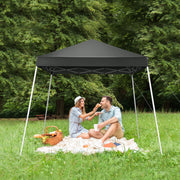 6X6ft Dark Gray Bevel, No Enclosure, Folding Shed, Oxford Cloth, Sprayed Iron Pipe, Portable