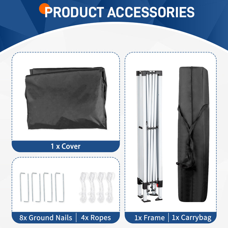6X6ft Dark Gray Bevel, No Enclosure, Folding Shed, Oxford Cloth, Sprayed Iron Pipe, Portable