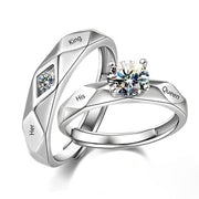 Rings Opening Wedding Simulation Diamond Ring