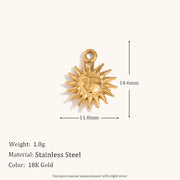 Niche Retro 18K Gold Wave Pearl Pendant